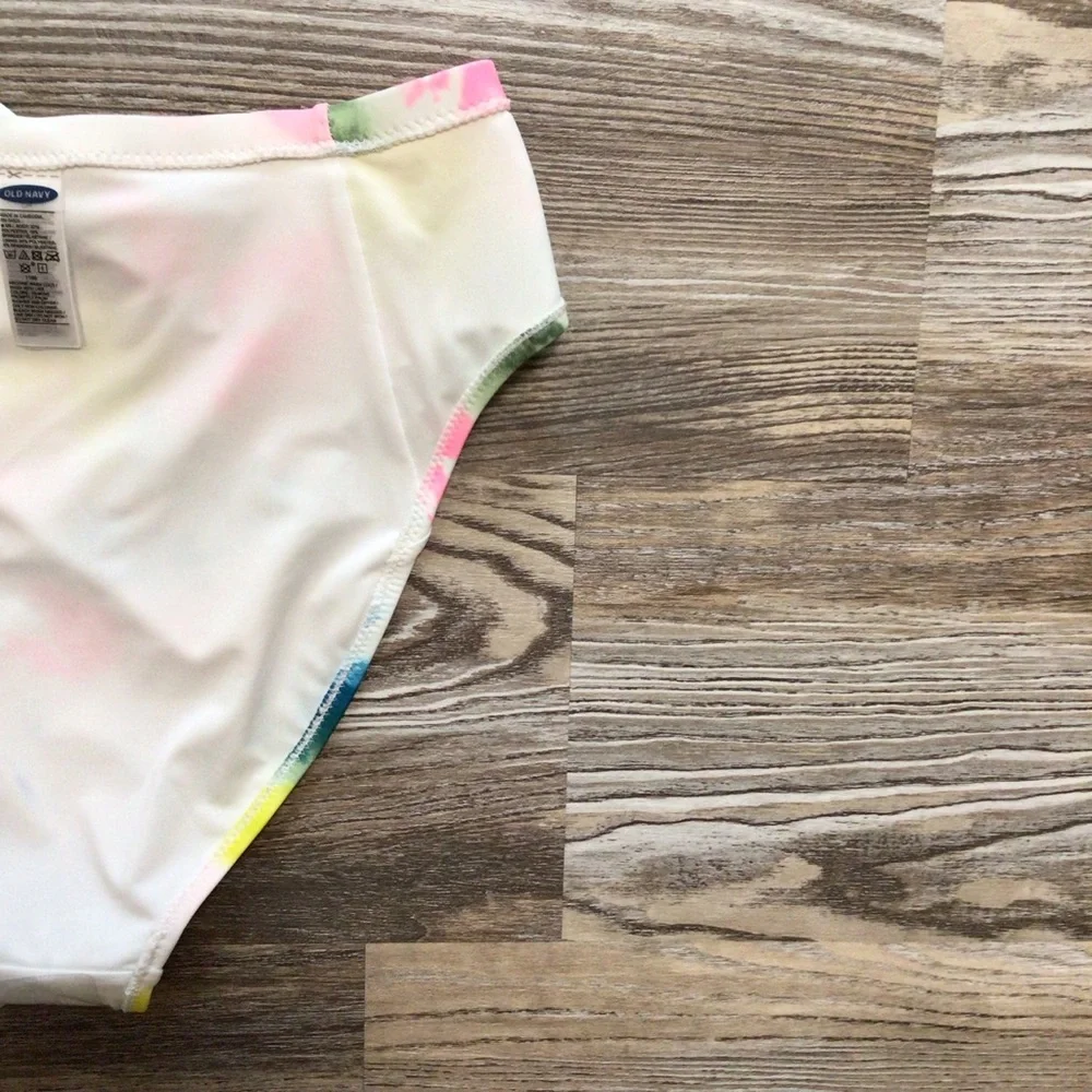 Old Navy The Tie Up French Multi Tie Dye Bikini Bottom Small NWT